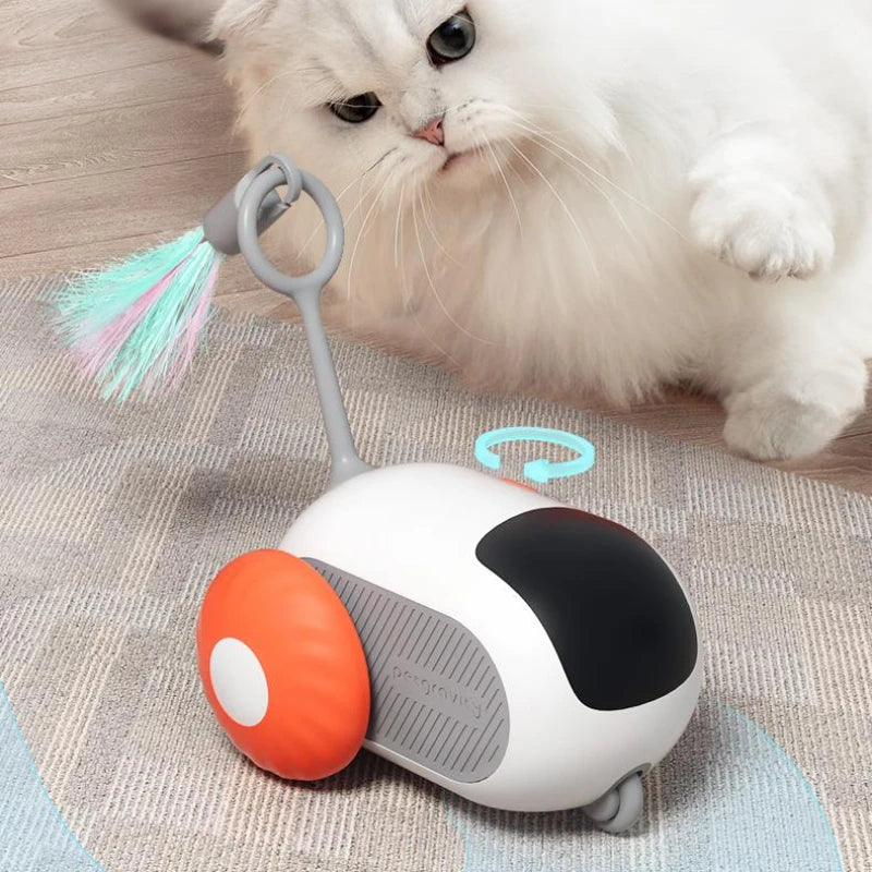 Remote Control Interactive Cat Car Toy USB Charging Chasing Automatic Self-moving Remote Smart Control Car Interactive Cat Toy Pet Products