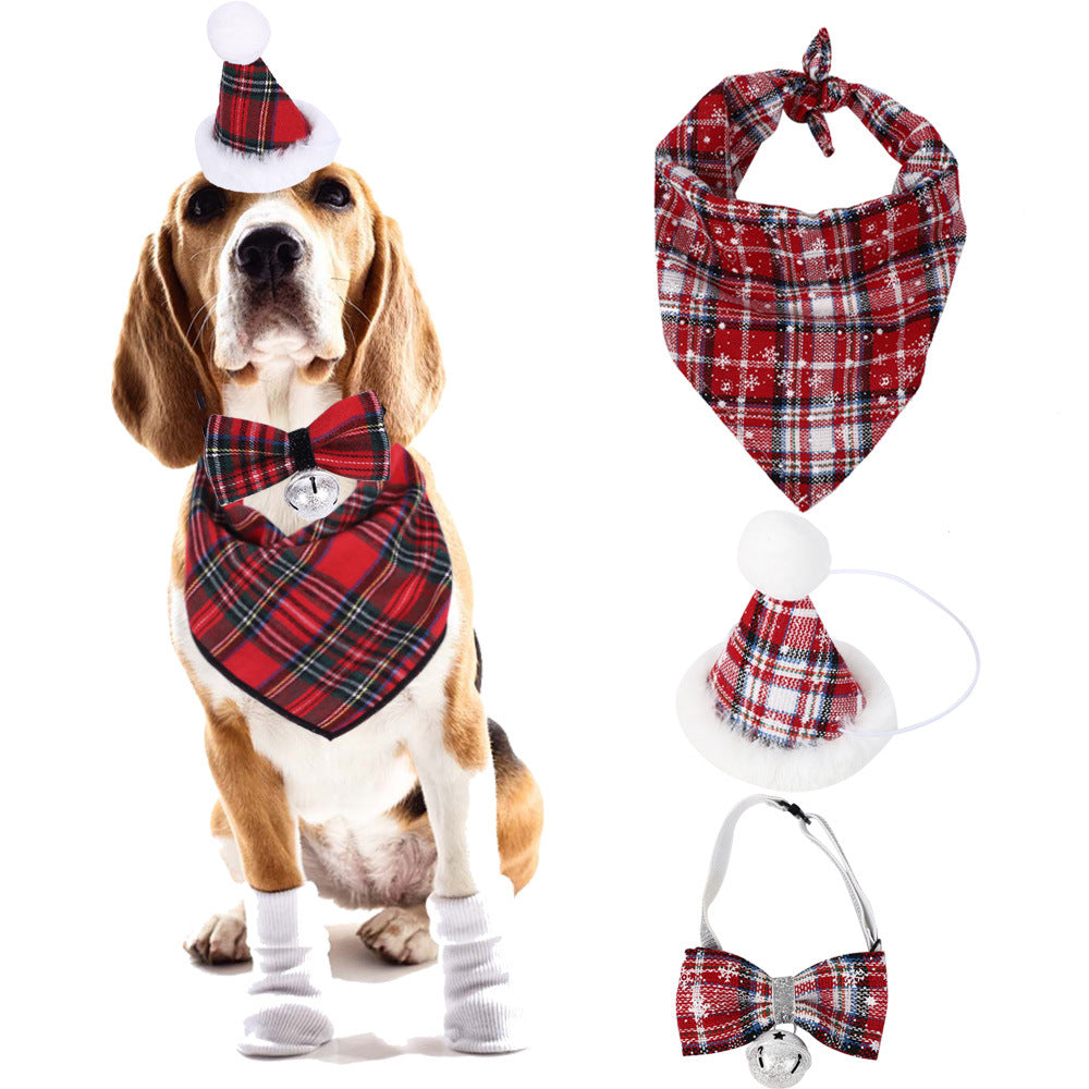 Pet Christmas Party Dress Up Dog Triangular Binder