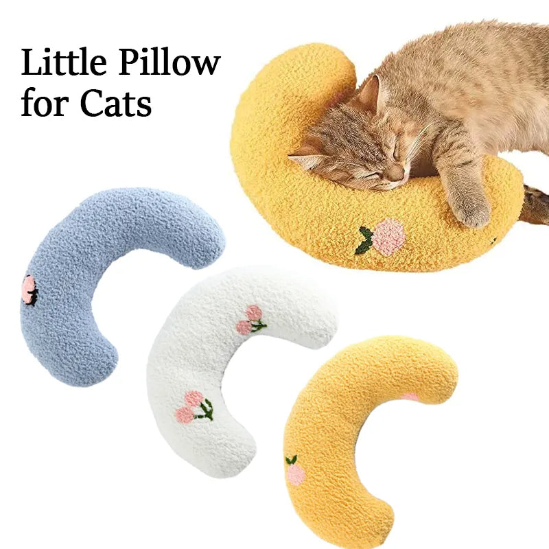 Little Pillow For Cats Fashion Neck Protector Deep Sleep Puppy U-Shaped Pillow Pets Pillow Kitten Headrest Dog Sleeping Pillow Pet Products